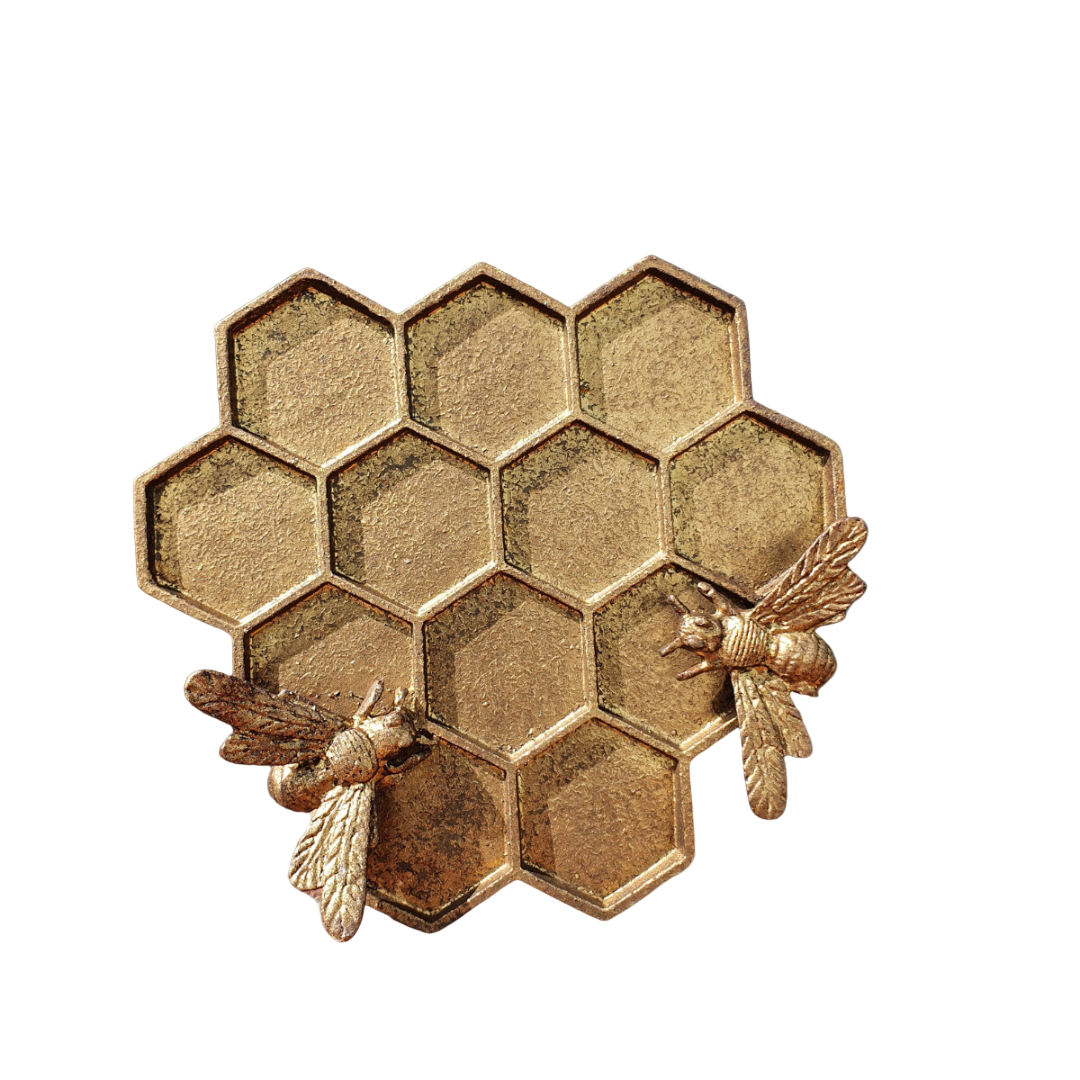 Pewter Honeycomb Trinket Dish