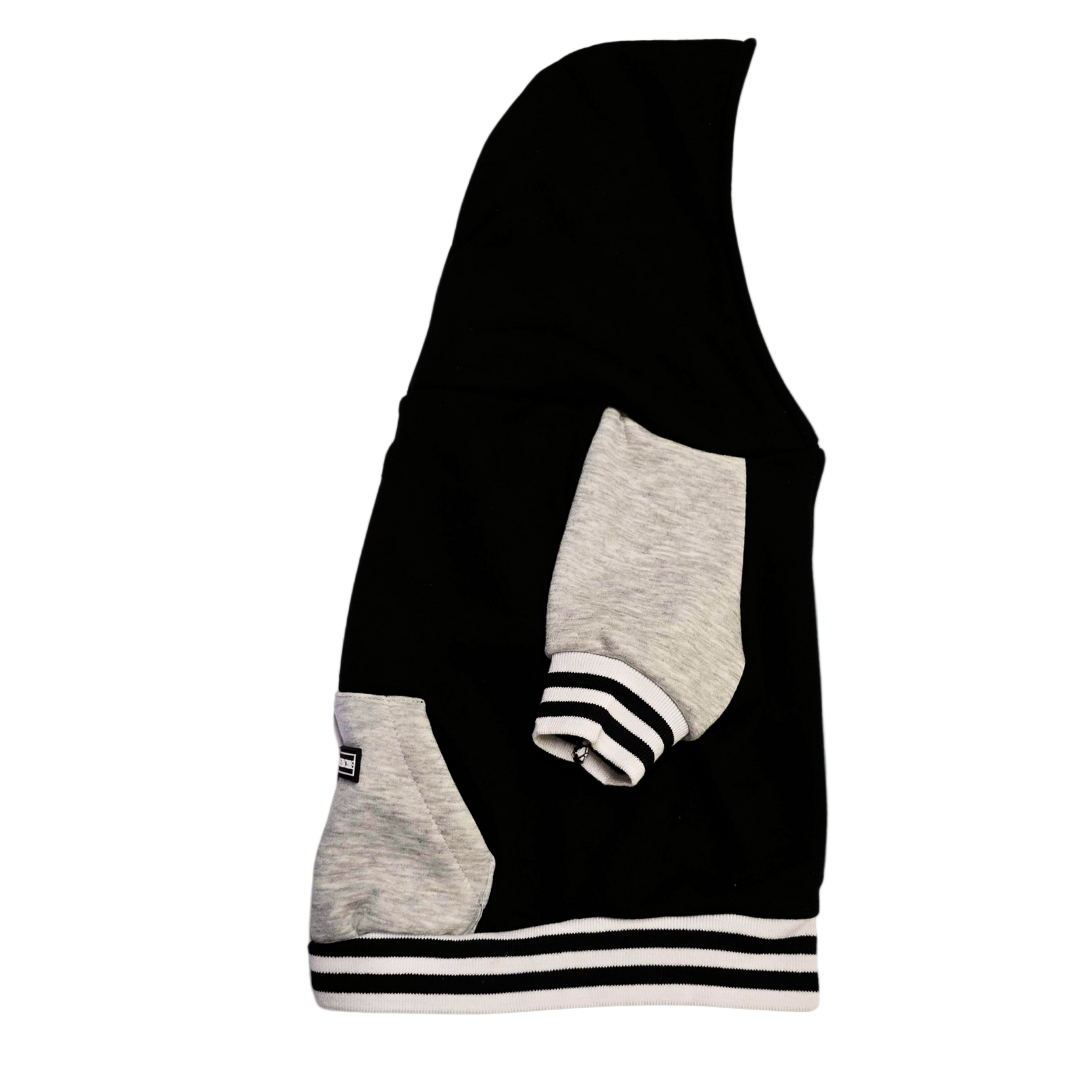 Frenchie Dog Hoodie - Black & White