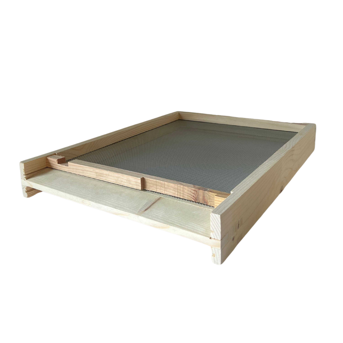 Langstroth Open Mesh Floor - Pine with Landing Board - Assembled
