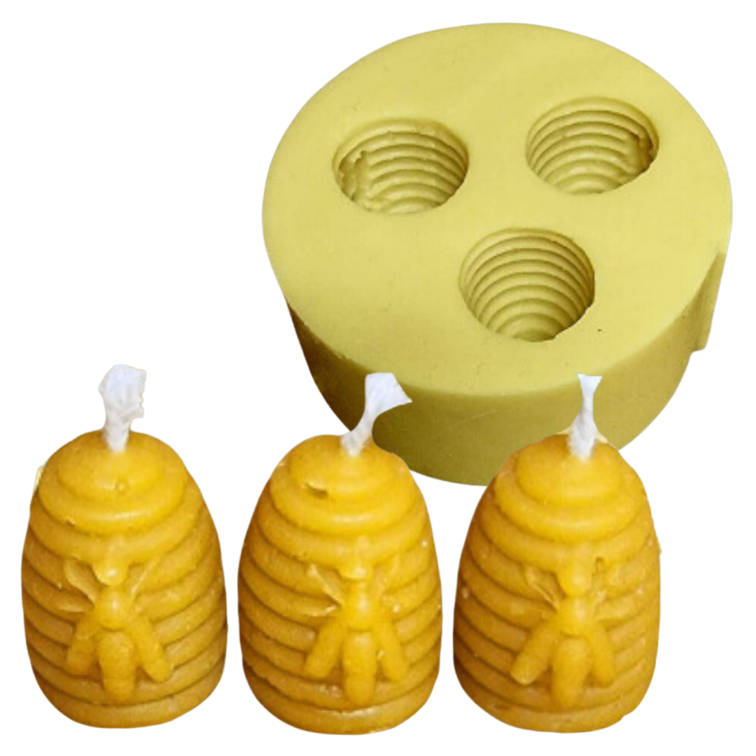 The Trio Of Mini Skeps Candle Mould