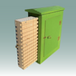 Wild Bee Observation Box in Cedar - Painted Green