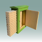 Wild Bee Observation Box in Cedar - Painted Green