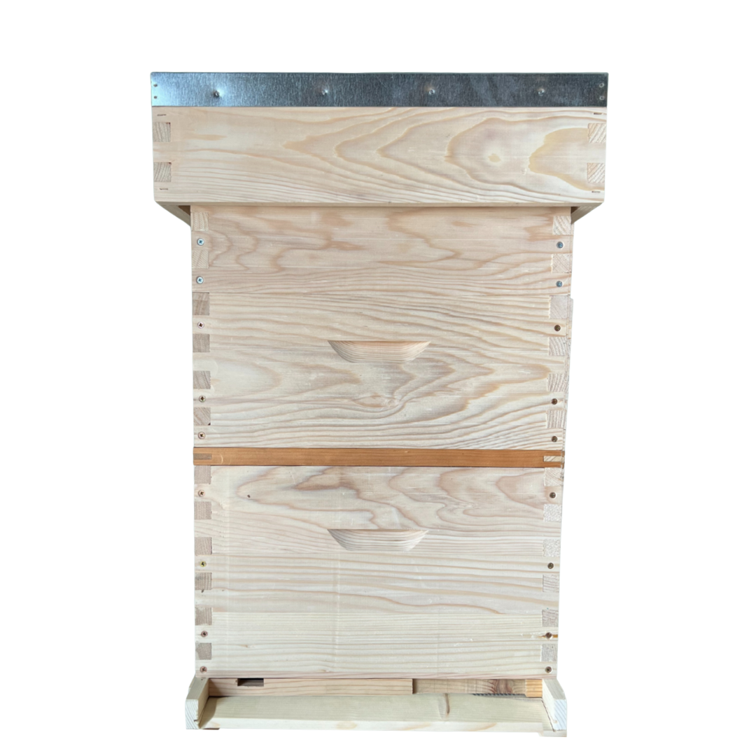 Langstroth, Complete Hive Kit with Frames & Wax Foundation - Pine
