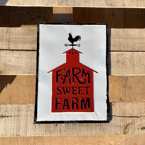 Farm Sweet Farm Vintage Sign