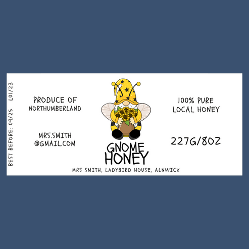 The Bee Gnome Labels (50 or 100 labels)