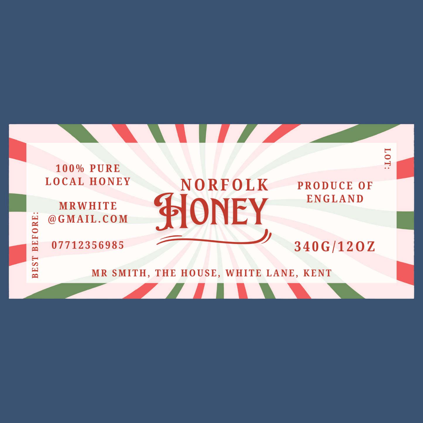 The Festive Circus Labels (50 or 100 labels)