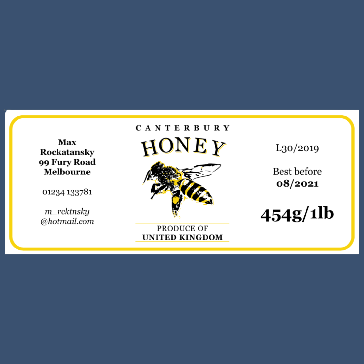 The Mellow Yellow Labels (100)