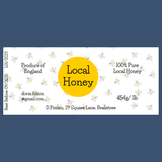 The Happy Honey Labels (50 or 100 labels)