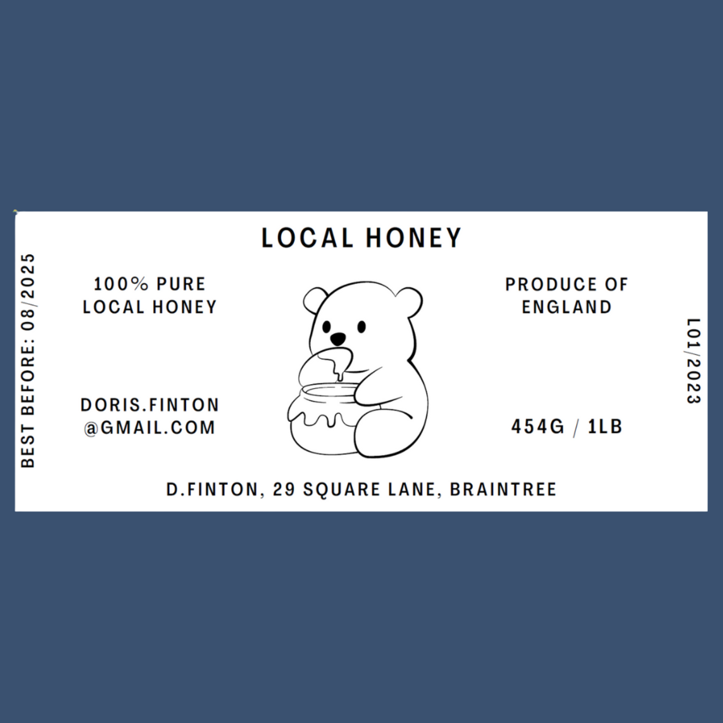 The Honey Bear Labels (50 or 100 labels)