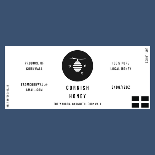 The Cornish Labels (50 or 100 labels)