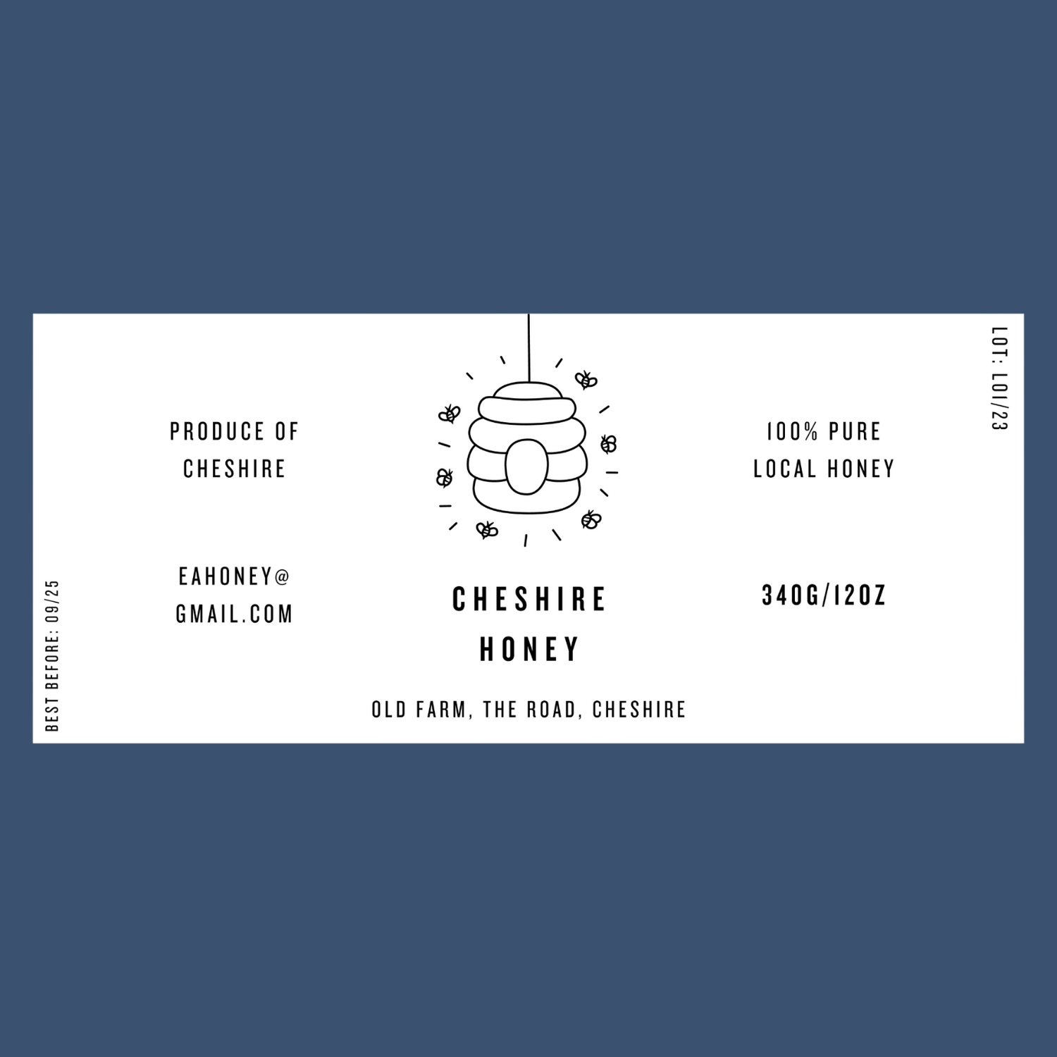 The Simple Skep Labels (50 or 100 labels)