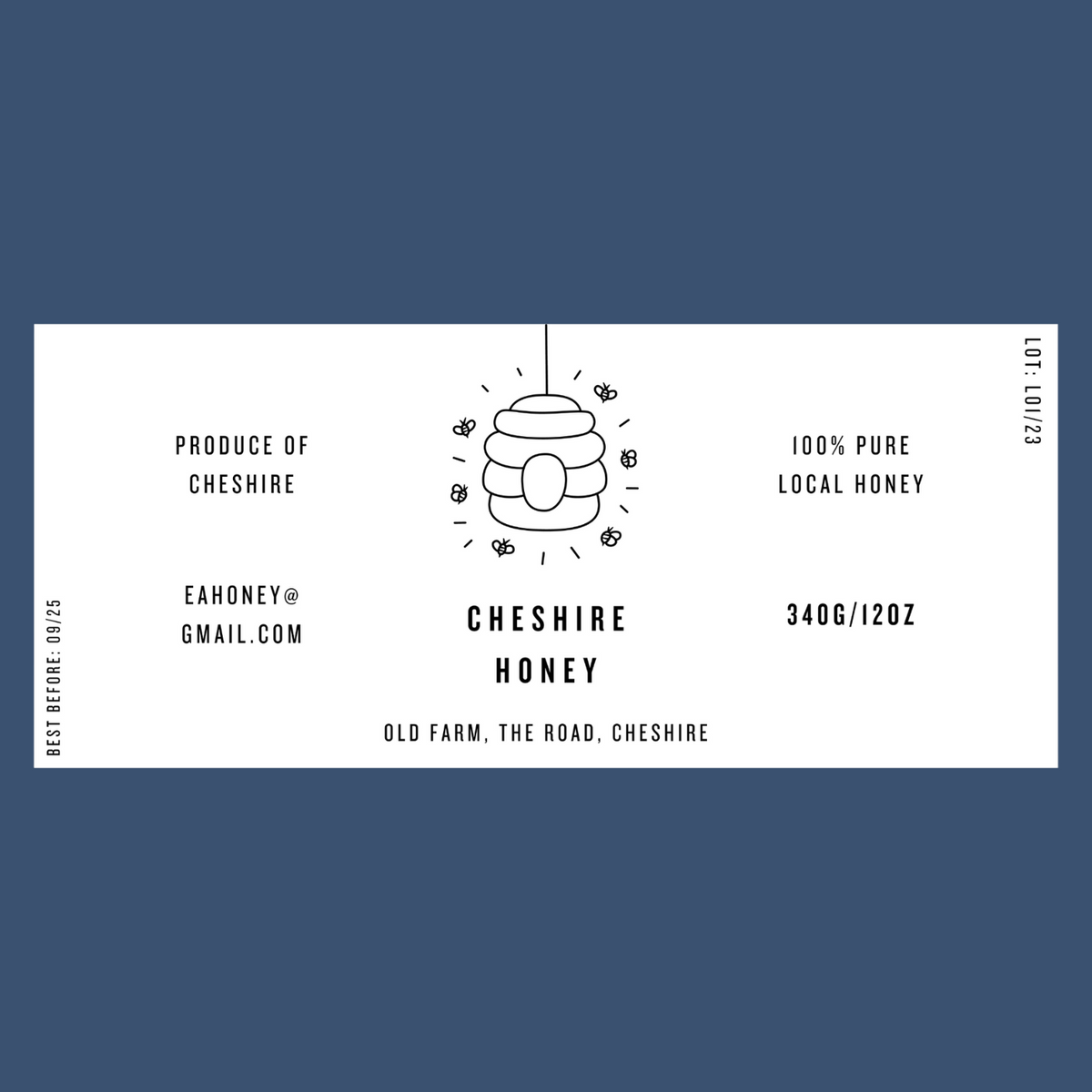 The Simple Skep Labels (50 or 100 labels)