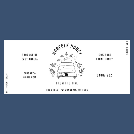 The Floral Skep Labels (50 or 100 labels)
