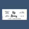 The Golden Comb Honey Labels (50 or 100 labels)