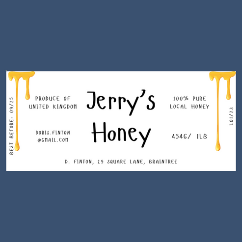 The Drippy Jar Honey Labels (50 or 100 labels)