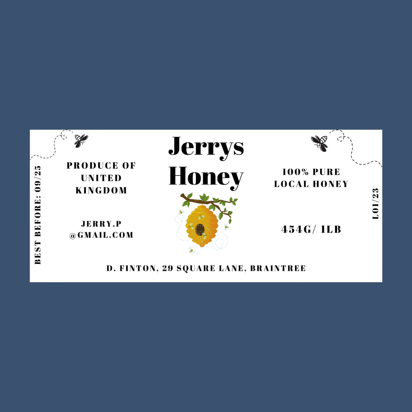 The Swarm Honey Labels (50 or 100 labels)