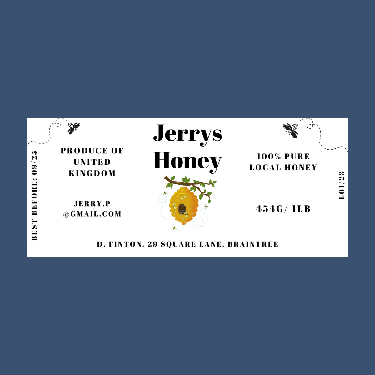 The Swarm Honey Labels (50 or 100 labels)