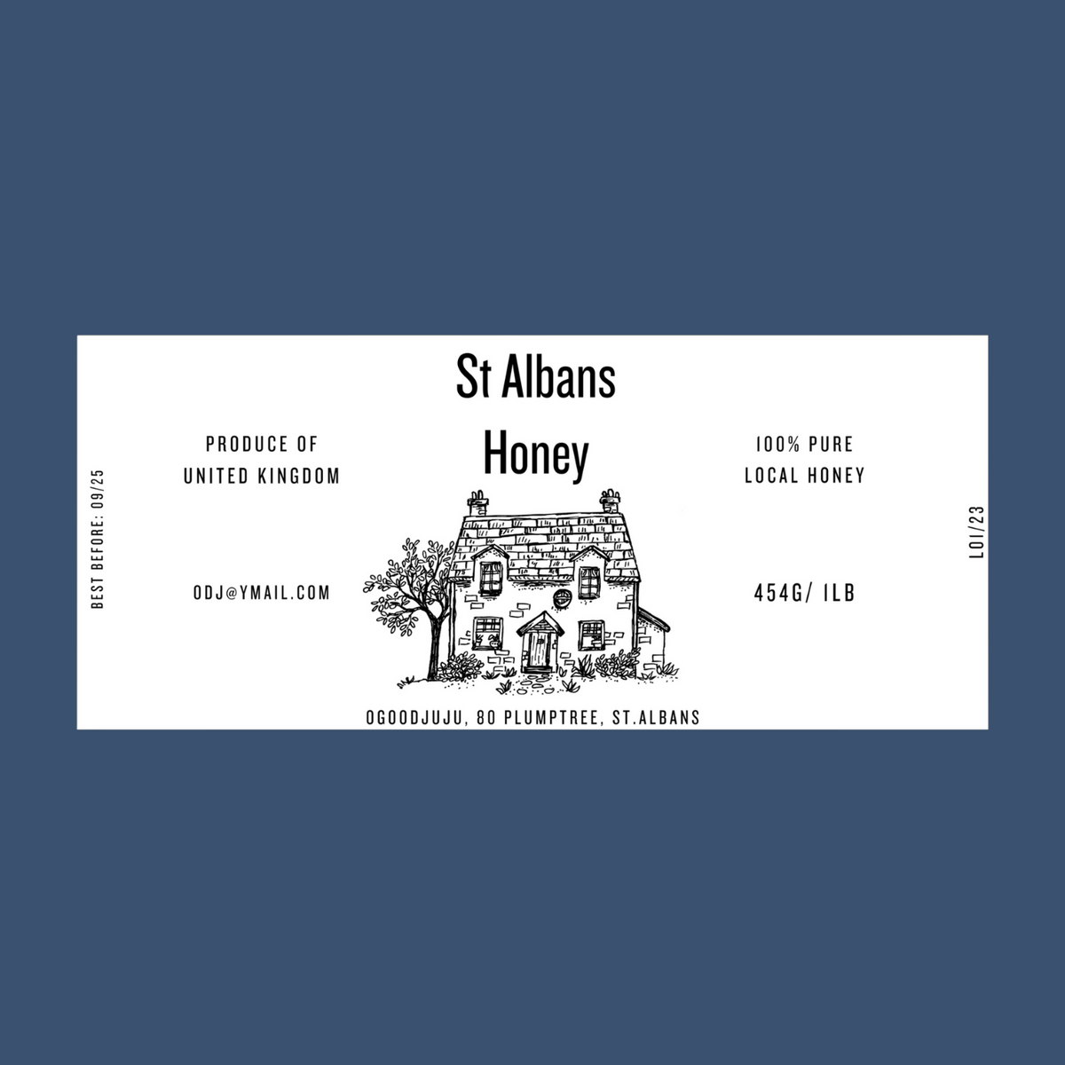 The Farmhouse Apiary Honey Labels (50 or 100 labels)
