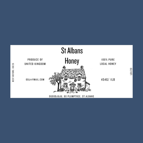 The Farmhouse Apiary Honey Labels (50 or 100 labels)
