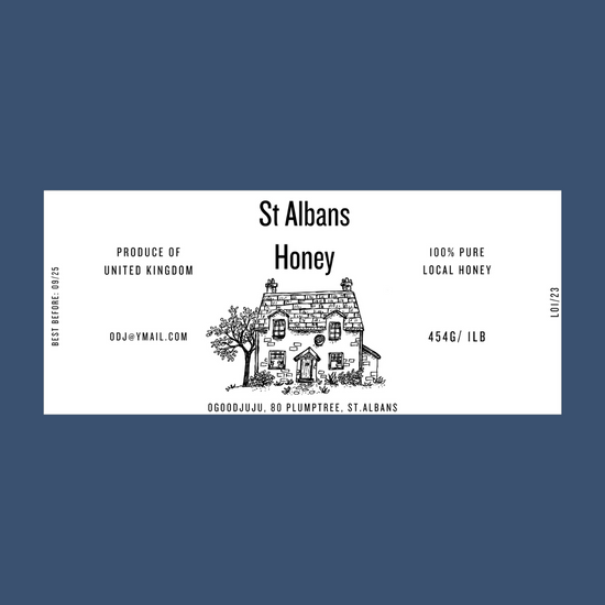 The Farmhouse Apiary Honey Labels (50 or 100 labels)