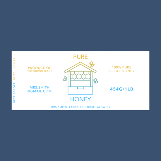 The Bubble Gum Honey Labels (50 or 100 labels)