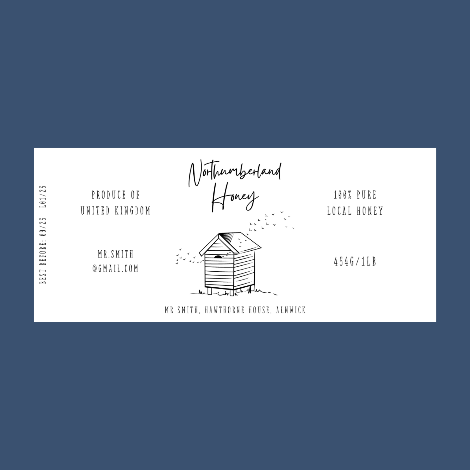 The Happy Hive Honey Labels (100)
