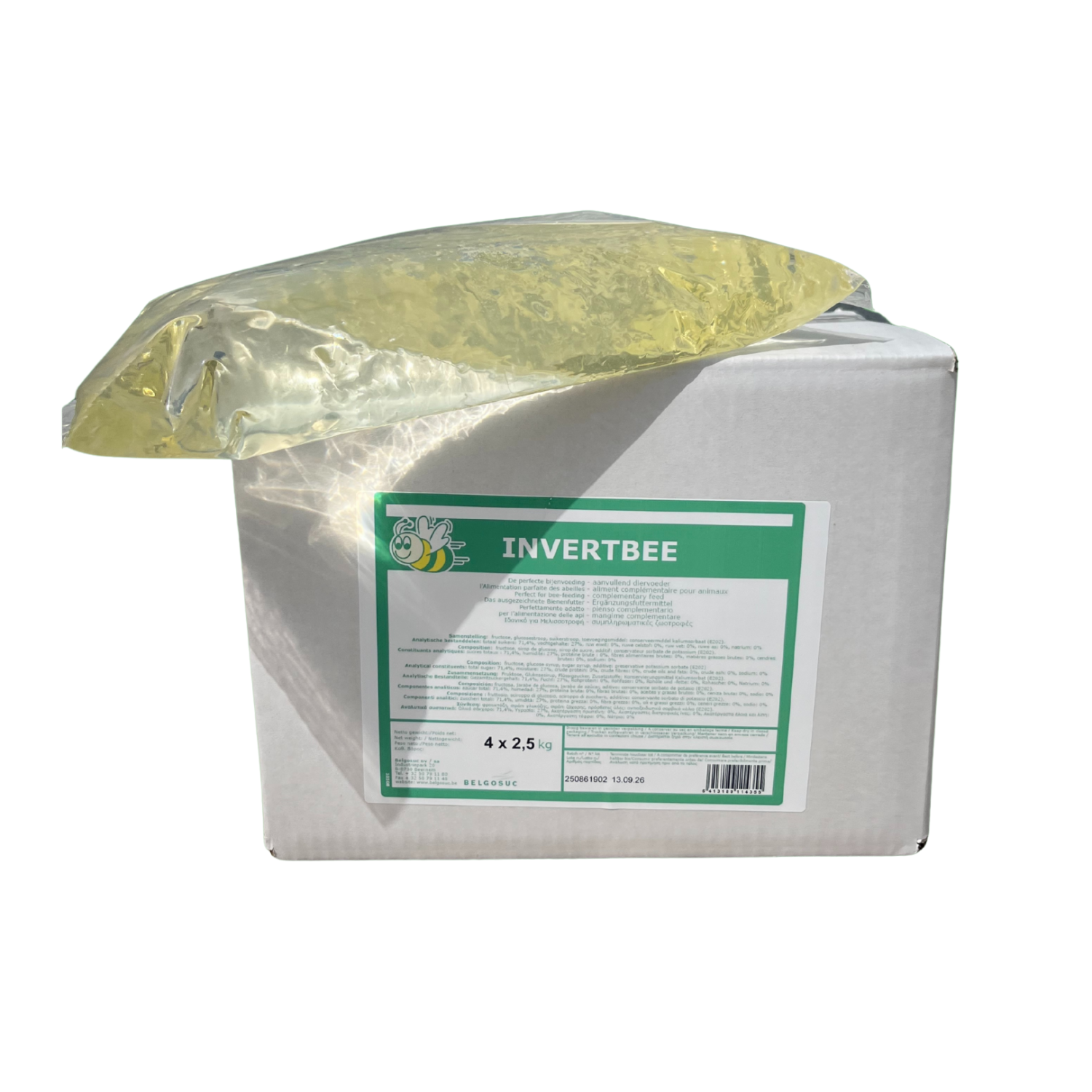 Invertbee Syrup Pouches 2.5kg - 10kg Box – Hagen's Bees