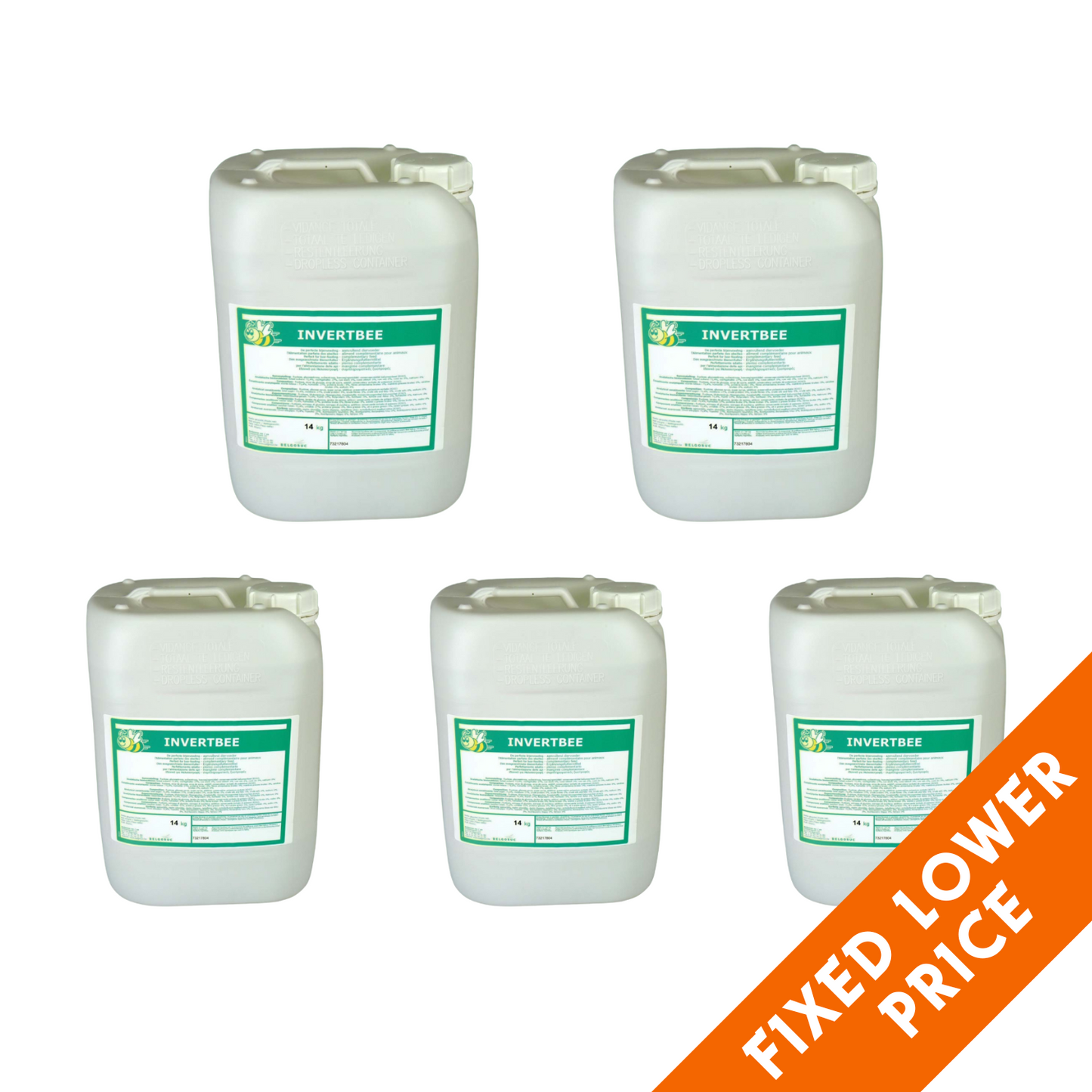 5 x Invertbee Syrup 14kg / 10L