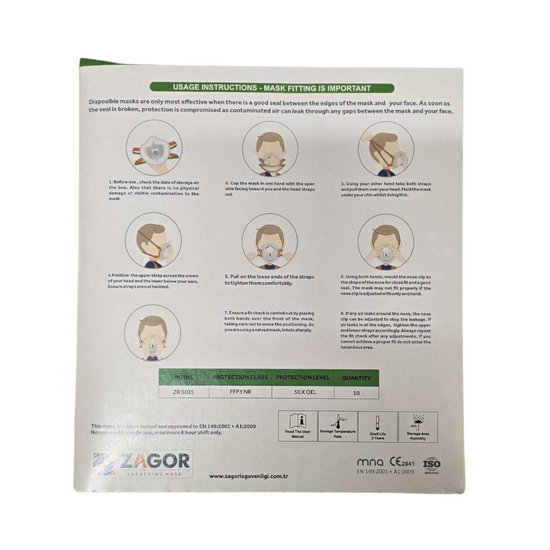 Zagor Breathing Mask Protection - 10 Pack