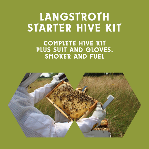 Langstroth Complete Starter Hive Kit - Pine