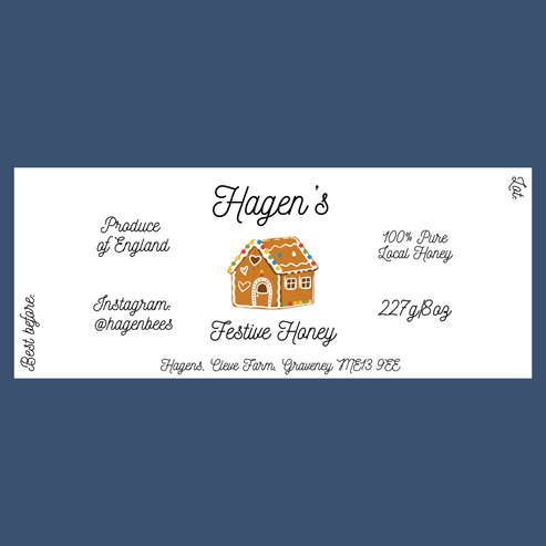 The Gingerbread House (50 or 100 labels)