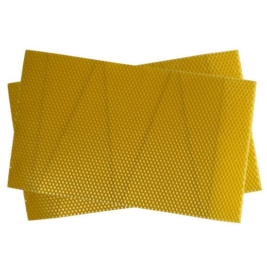 Standard Wired National Brood Wax Foundation - 55 or 110 Sheets