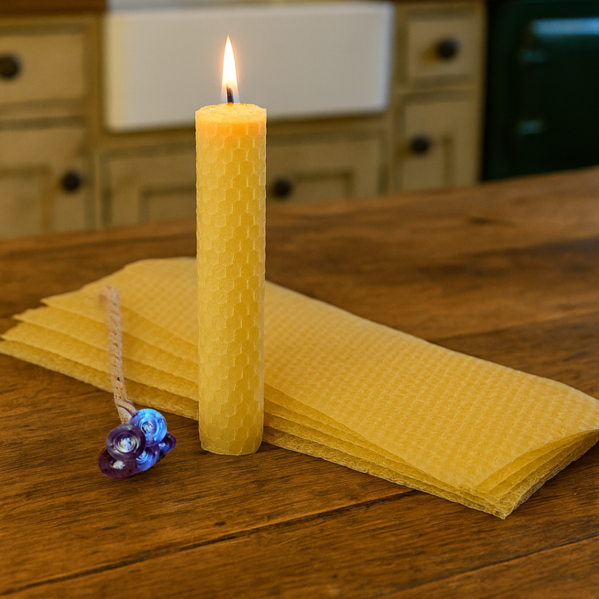 Pure Beeswax Candle Rolling Kit
