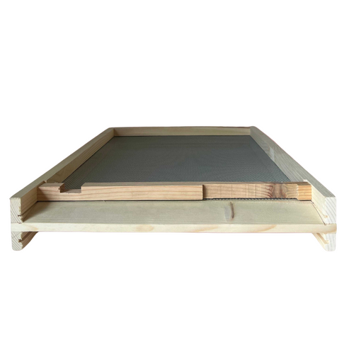 Langstroth Open Mesh Floor - Pine with Landing Board - Assembled