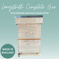 Langstroth, Complete Hive Kit with Frames & Wax Foundation - Pine
