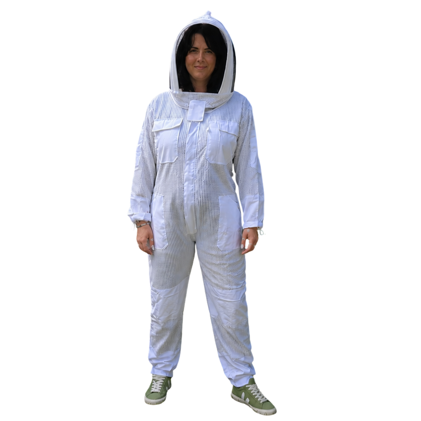 Hagens Premium Vented 3 Layer White Beekeeping Suit - Various Sizes