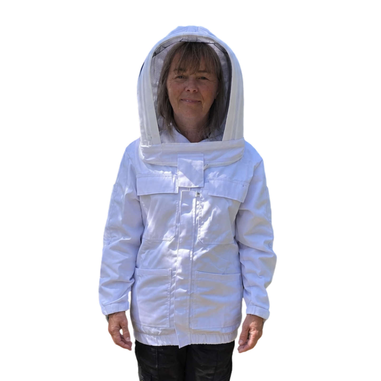 Hagens Premium White Cotton Beekeeping Jacket - Various Sizes