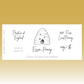 The Bee Home Labels (100)