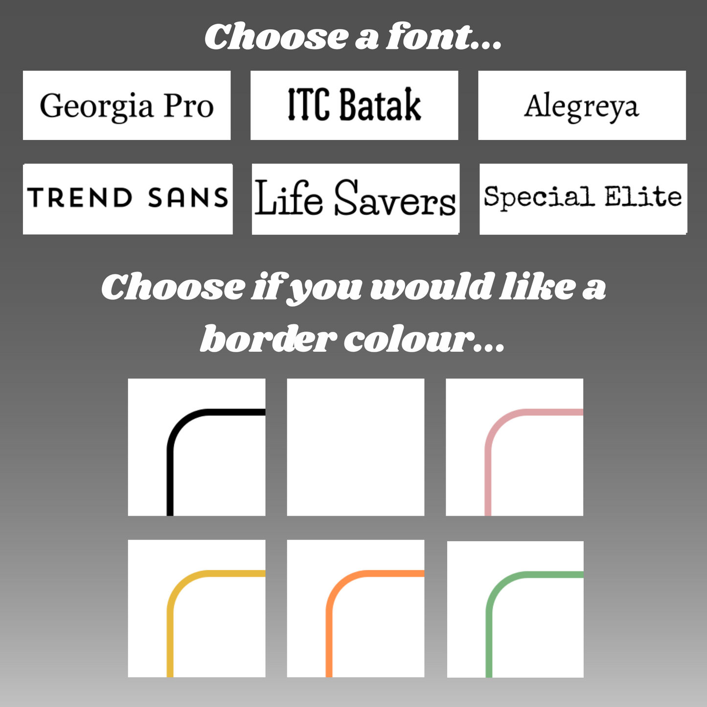 Design Your Own Labels (50 or 100 labels)