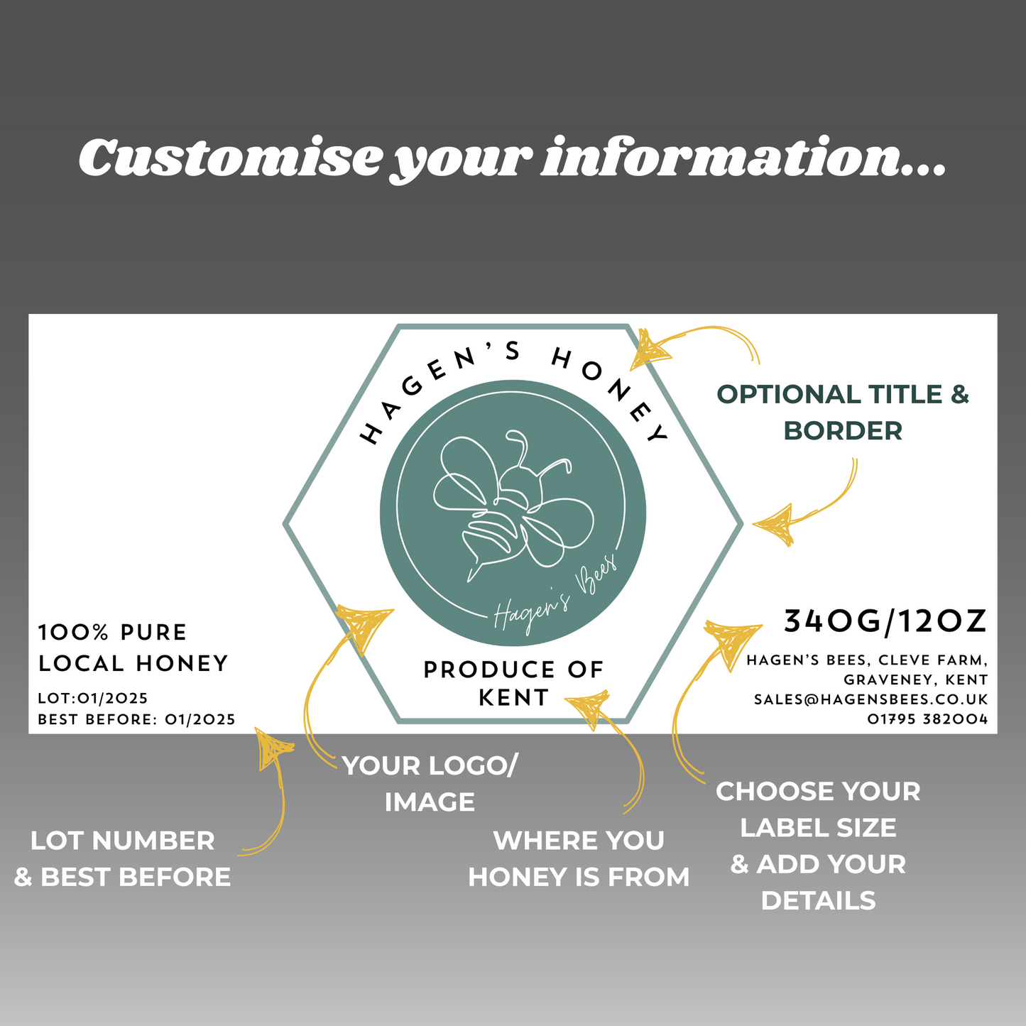 Design Your Own Labels (50 or 100 labels)