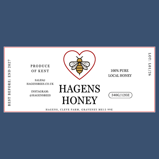 The Love Bee Labels (50 or 100 labels)