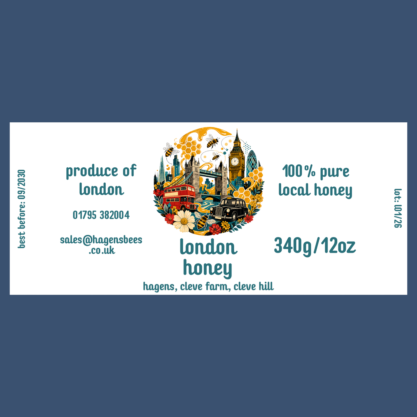 The London Labels (50 or 100 labels)