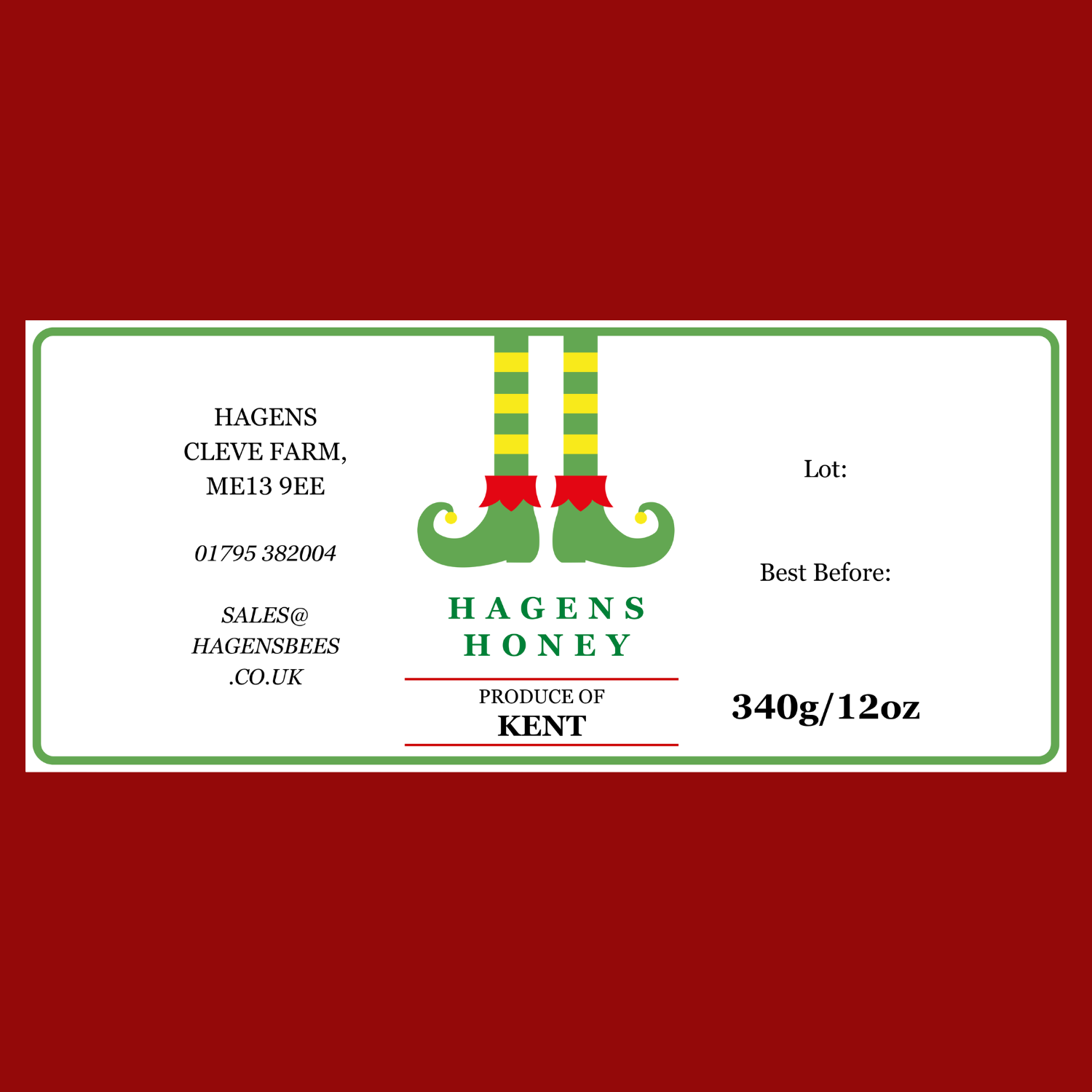 The Elf Labels (50 or 100 labels)
