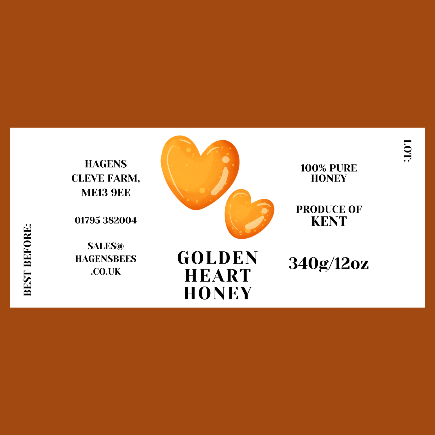 The Heart of Gold Labels (50 or 100 labels)