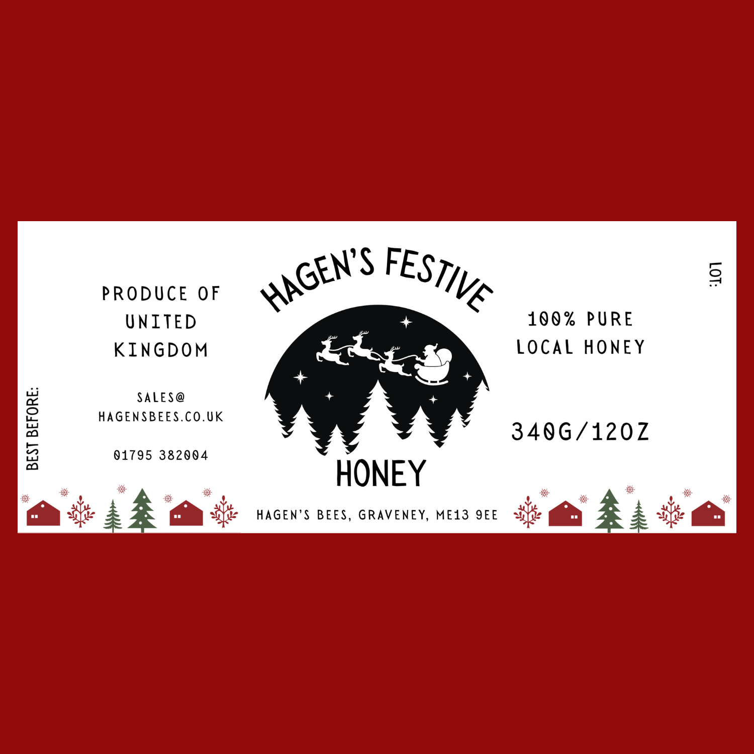 The Rudolph Labels (50 or 100 labels)