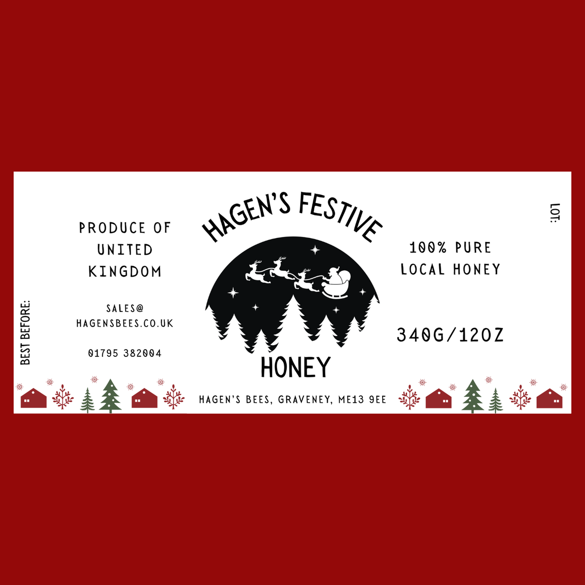 The Rudolph Labels (50 or 100 labels)