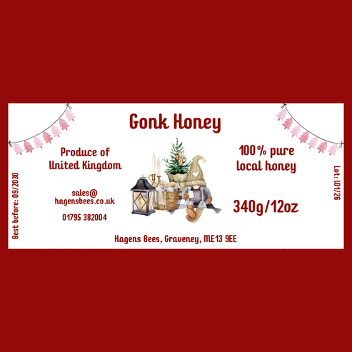The Festive Gonk Labels (50 or 100 labels)