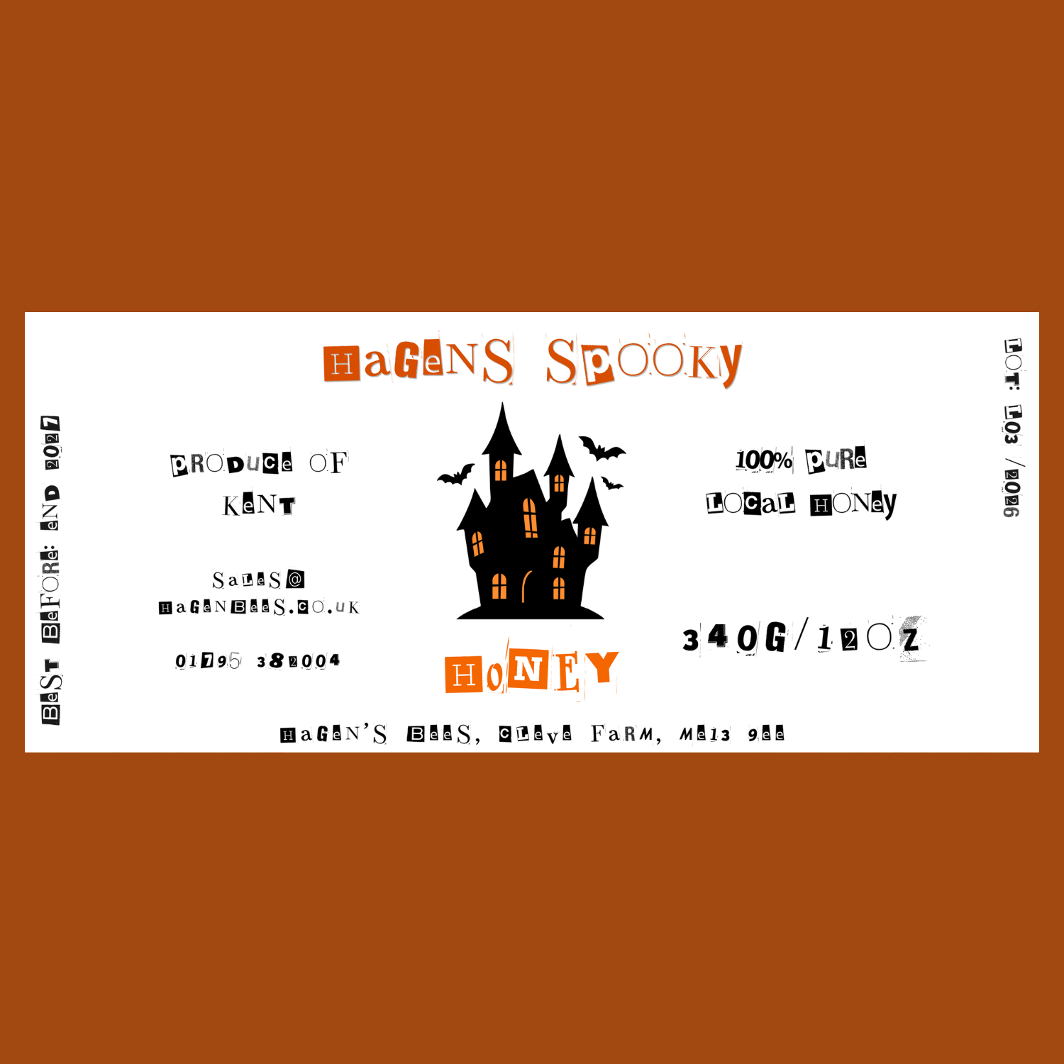 The Spooky Punk Labels (50 or 100 labels)