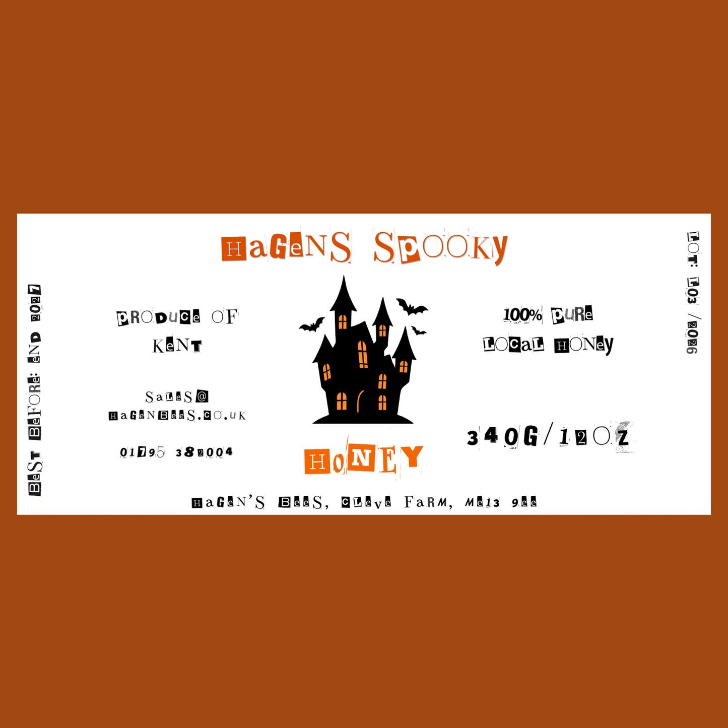 The Spooky Punk Labels (50 or 100 labels)