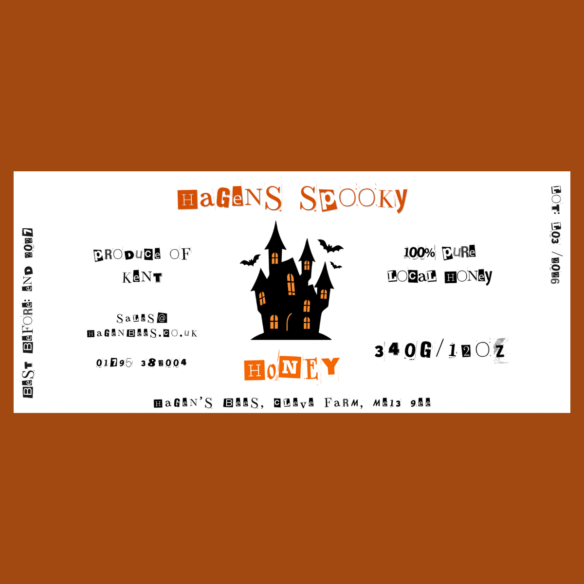 The Spooky Punk Labels (50 or 100 labels)